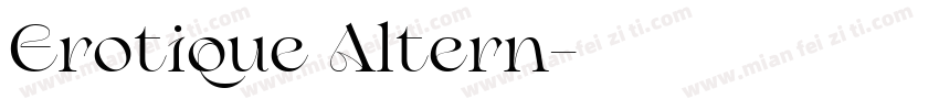 Erotique Altern字体转换